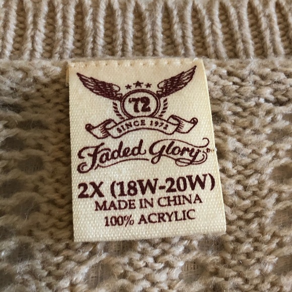 Faded Glory Cozy Oversized Open-weave Sweater - Picture 2 of 8